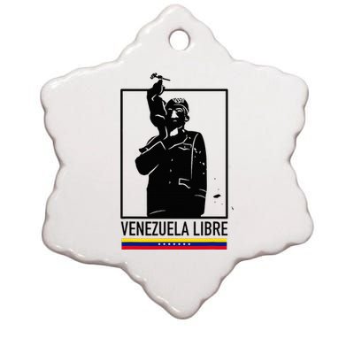 Hasta El Final Abajo Cadenas Venezuela Libre Ceramic Star Ornament