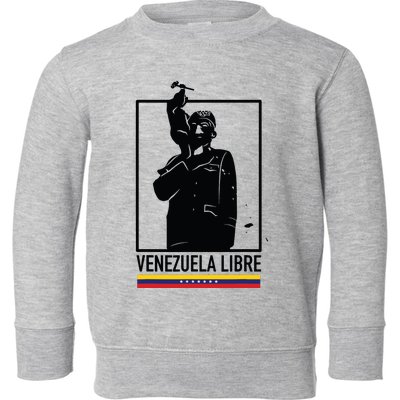 Hasta El Final Abajo Cadenas Venezuela Libre Toddler Sweatshirt