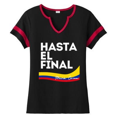 Hasta El Final Maria Corina Venezuela Libre Ladies Halftime Notch Neck Tee