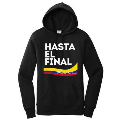 Hasta El Final Maria Corina Venezuela Libre Women's Pullover Hoodie