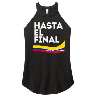 Hasta El Final Maria Corina Venezuela Libre Women's Perfect Tri Rocker Tank