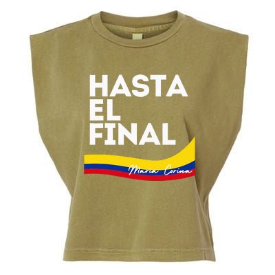 Hasta El Final Maria Corina Venezuela Libre Garment-Dyed Women's Muscle Tee