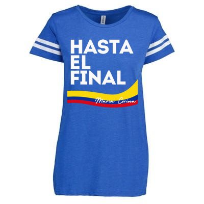 Hasta El Final Maria Corina Venezuela Libre Enza Ladies Jersey Football T-Shirt