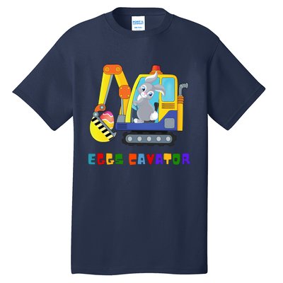 Happy Easter Funny Excavator Hunting Egg Tall T-Shirt