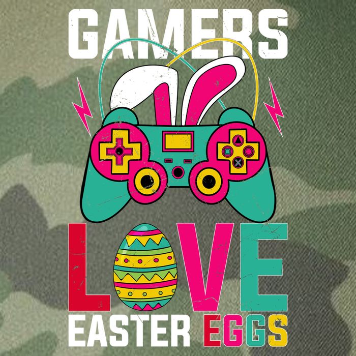 Happy Easter Gamers Love Easter Eggs Bunny Video Game Controller Legacy Tie Dye Trucker Hat