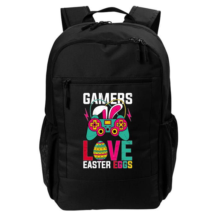 Happy Easter Gamers Love Easter Eggs Bunny Video Game Controller Backpack