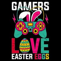 Happy Easter Gamers Love Easter Eggs Bunny Video Game Controller Backpack