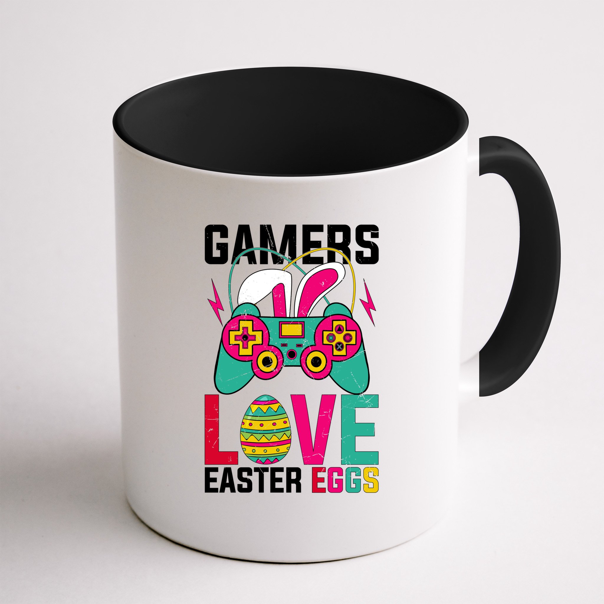 Happy Easter Gamers Love Easter Eggs Bunny Video Game Controller Mug