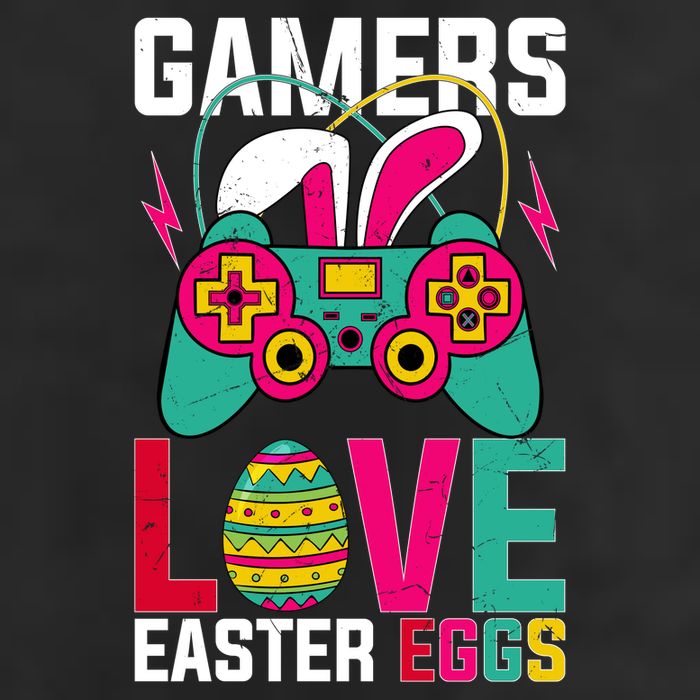 Happy Easter Gamers Love Easter Eggs Bunny Video Game Controller Crop Fleece Hoodie