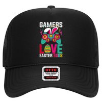 Happy Easter Gamers Love Easter Eggs Bunny Video Game Controller Trucker Hat
