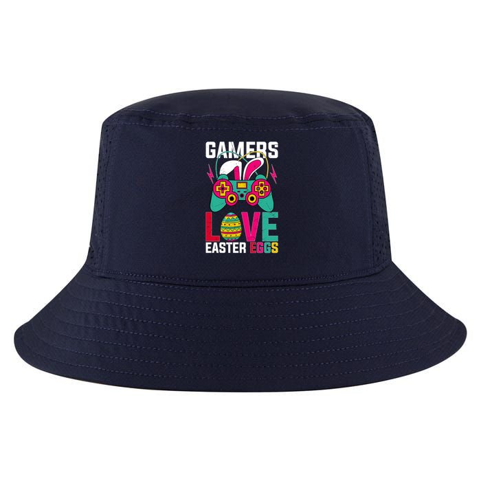 Happy Easter Gamers Love Easter Eggs Bunny Video Game Controller Cool Comfort Performance Bucket Hat