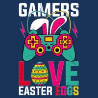 Happy Easter Gamers Love Easter Eggs Bunny Video Game Controller 7-Panel Snapback Hat