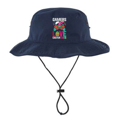 Happy Easter Gamers Love Easter Eggs Bunny Video Game Controller Bucket Hat