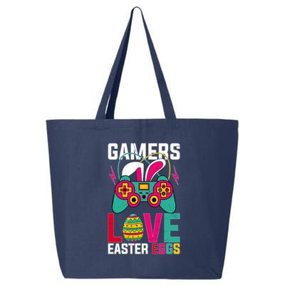 Happy Easter Gamers Love Easter Eggs Bunny Video Game Controller 25L Jumbo Tote