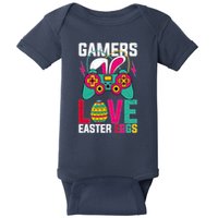Happy Easter Gamers Love Easter Eggs Bunny Video Game Controller Baby Bodysuit