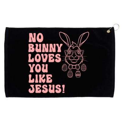 Hoppy Easter Group Eggs No Bunny Love You Like Jesus Gift Grommeted Golf Towel