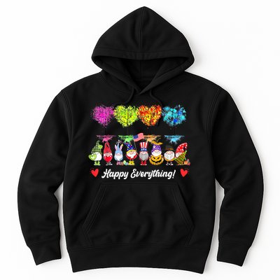Happy Everything Gnomes Every Seasons All Year Tree Hoodie