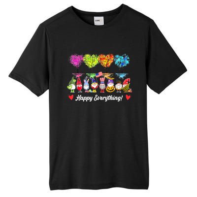 Happy Everything Gnomes Every Seasons All Year Tree Tall Fusion ChromaSoft Performance T-Shirt