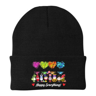 Happy Everything Gnomes Every Seasons All Year Tree Beanie