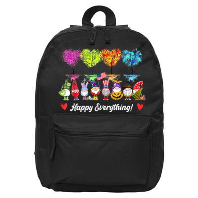 Happy Everything Gnomes Every Seasons All Year Tree 16 in Basic Backpack