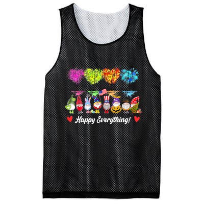 Happy Everything Gnomes Every Seasons All Year Tree Mesh Reversible Basketball Jersey Tank