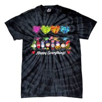 Happy Everything Gnomes Every Seasons All Year Tree Tie-Dye T-Shirt