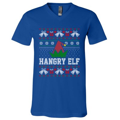 Hangry Elf Great Gift V-Neck T-Shirt