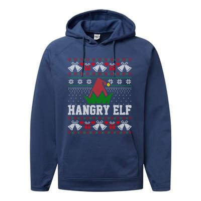 Hangry Elf Great Gift Performance Fleece Hoodie