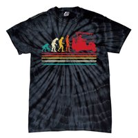 Human Evolution Golf Cart Funny Golfing Golfer Tie-Dye T-Shirt