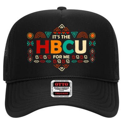 HBCU Educated Grad Historical Black College Alumni School High Crown Mesh Back Trucker Hat