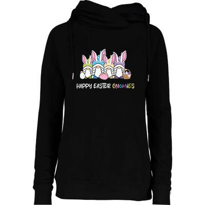 Happy Easter Gnomies Easter Gnome Squad Easter Day Womens Funnel Neck Pullover Hood