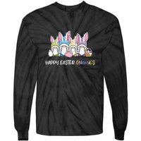 Happy Easter Gnomies Easter Gnome Squad Easter Day Tie-Dye Long Sleeve Shirt