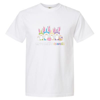 Happy Easter Gnomies Easter Gnome Squad Easter Day Garment-Dyed Heavyweight T-Shirt