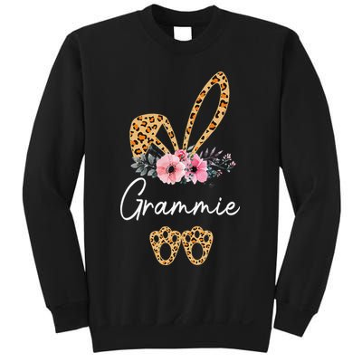 Happy Easter Grammie Bunny Leopard Floral Cute Rabbit Sweatshirt