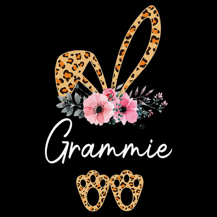 Happy Easter Grammie Bunny Leopard Floral Cute Rabbit Impact Tech Backpack