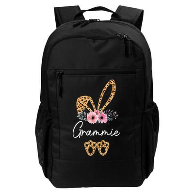 Happy Easter Grammie Bunny Leopard Floral Cute Rabbit Backpack