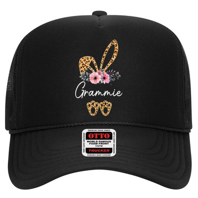 Happy Easter Grammie Bunny Leopard Floral Cute Rabbit Trucker Hat