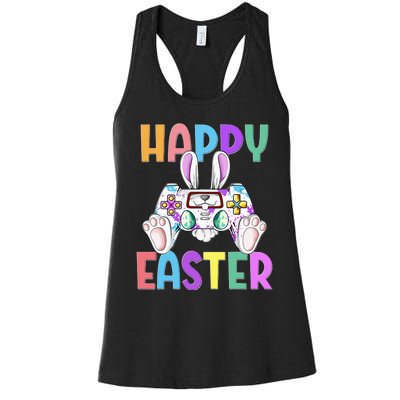 Happy Easter Gaming Controllers Bunny Women's Racerback Tank