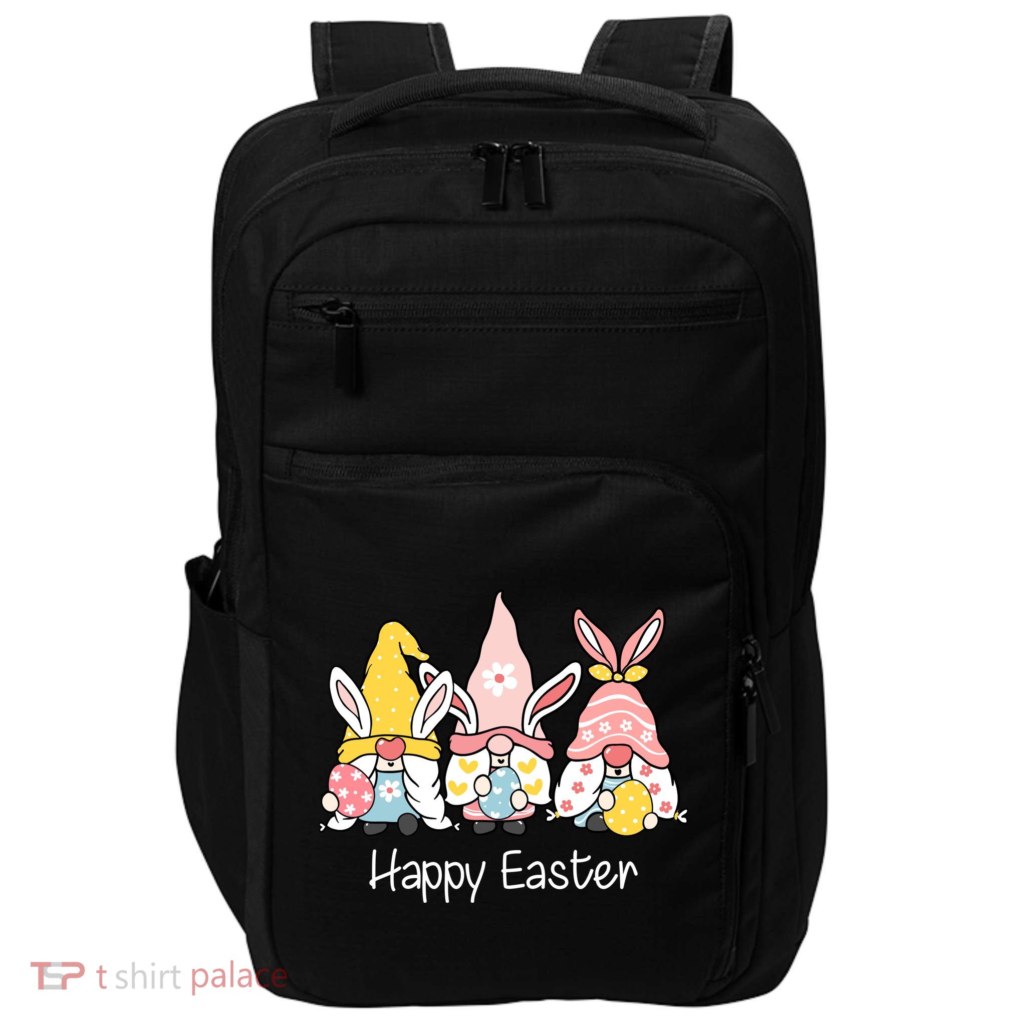 Happy Easter Gnome Holiday Cute Gift Impact Tech Backpack