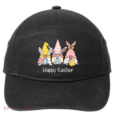 Happy Easter Gnome Holiday Cute Gift 7-Panel Snapback Hat