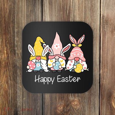 Happy Easter Gnome Holiday Cute Gift Coaster