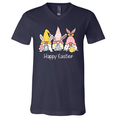 Happy Easter Gnome Holiday Cute Gift V-Neck T-Shirt