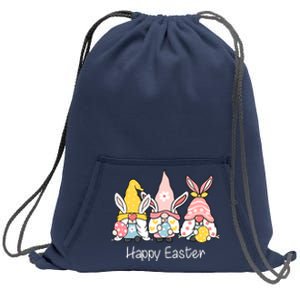 Happy Easter Gnome Holiday Cute Gift Sweatshirt Cinch Pack Bag