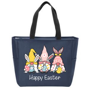 Happy Easter Gnome Holiday Cute Gift Zip Tote Bag