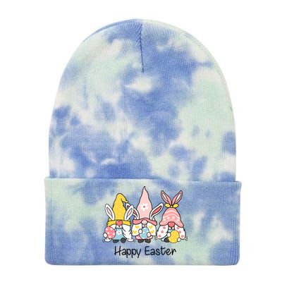 Happy Easter Gnome Holiday Cute Gift Tie Dye 12in Knit Beanie