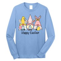 Happy Easter Gnome Holiday Cute Gift Long Sleeve Shirt