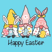 Happy Easter Gnome Holiday Cute Gift Women's V-Neck T-Shirt