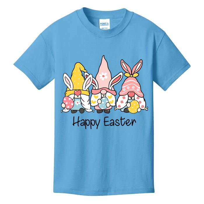 Happy Easter Gnome Holiday Cute Gift Kids T-Shirt