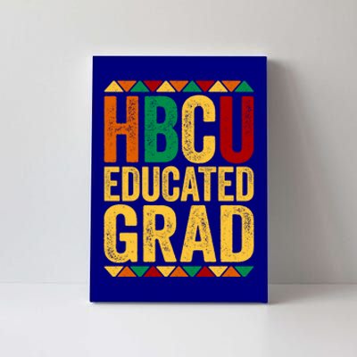 Hbcu Educated Grad Gift Historical Black College Alumni Gift Canvas