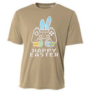 Happy Easter Game Controller Bunny Eggs Gamer Cooling Performance Crew T-Shirt